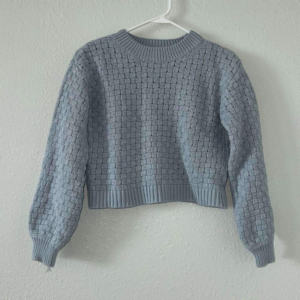 Jessica Simpson Cropped Textured Sweater